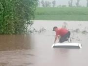 Fuerte temporal en Tucumán: inundaciones, rutas cortadas y hasta una camioneta bajo el agua tras la caída de 170 milímetros de lluvia