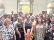 Delegada Aly Valderrama es despedida por decenas de dirigentes sociales de la provincia