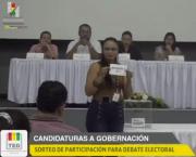 Debate por la Gobernación tendrá un bloque con cinco favoritos