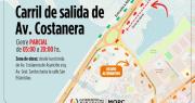 Posponen cierre de media calzada en la Costanera