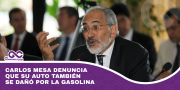 Carlos Mesa denuncia que su auto también se dañó por la gasolina