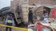 Al menos dos muertos y cuatro heridos deja choque de camión contra vivienda en Carapongo