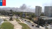 Reportan incendio en Maipú: columna de humo es visible desde diferentes puntos