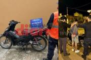 Nervioso por circular en una moto robada, quiso huir del control y terminó demorado
