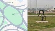 Google Maps confundió un monumento de Raúl Alfonsín con un homenaje a Saddam Hussein