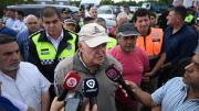 Osvaldo Jaldo recorrió La Madrid tras el desborde del río Marapa y supervisó la asistencia a familias afectadas por las inundaciones