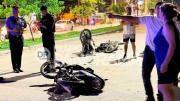 Las Termas: joven sufre graves heridas tras un choque de motocicletas