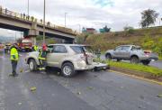 Choque múltiple provoca cierre parcial en la Ruta Viva, en Quito