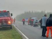 Dos muertos y cuatro heridos en un choque frontal en Santa Fe en medio de la niebla