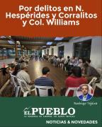 Por delitos en N. Hespérides y Corralitos y Col. Williams