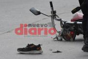 Un abuelo de 77 años terminó herido tras un fuerte derrape en moto cuando volvía de trabajar