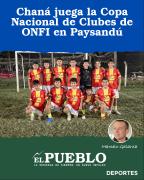 Chaná juega la Copa Nacional de Clubes de ONFI en Paysandú ‣ Marcelo Galarza