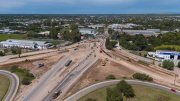 Avanza el viaducto que agilizará el ingreso a Córdoba desde el sur provincial