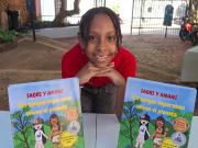 A los 8 años escribió su primer libro, dibujó todos los personajes y recibió un premio internacional: los cuentos para salvar el planeta de Antonella Pervil Caligari