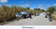 Accidente y sorpresa en Pocito: hallaron un revólver dentro de un auto volcado