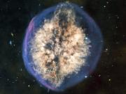 Captaron una nebulosa que parece un cerebro gigante flotando en el espacio