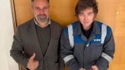 Javier Milei se reunió con el presidente de Vox y el economista De Soto durante su gira en Madrid