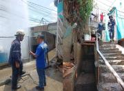 Rotura de tubería matriz en Catia afectó 10 viviendas: al menos 40 personas fueron desalojadas