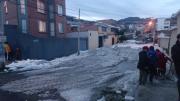 Granizada en la zona Sur de La Paz deja acumulaciones de hasta dos metros y colapso de drenajes con daños en viviendas