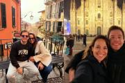 Vacaciones de ensueño: Patricia Madrid y Mathías Gonnet recorren Milán y el lago di Como
