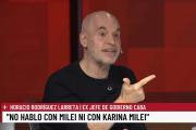 Horacio Rodríguez Larreta criticó a Javier Milei y aseguró que PRO se entregó a La Libertad Avanza