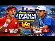¡Ignacio Buse al cuadro principal del Miami Open! Triunfo por 2-1 sobre Coleman Wong