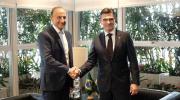 Paz se reúne con el presidente de la federación de industrias de Brasil; hablan de comercio y tecnología