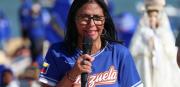 Presidenta encargada Delcy Rodríguez celebra la clasificación de Venezuela a la final del Clásico Mundial de Béisbol
