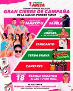 Maroyu, Erik Claros y mucho folklore: los partidos apuran el cierre de campaña con todo