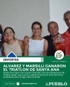 ALVAREZ Y MARSILLI GANARON EL TRIATLON DE SANTA ANA ‣ El Pueblo Digital Uruguay