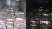 Policía incautó más de tres toneladas de pollo de contrabando en Cerro Largo