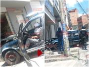 Vagoneta pierde el control e impacta contra una vivienda en Alto San Pedro, el chofer resultó herido