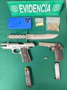 Dos detenidos por homicidio frustrado a carabinero de servicio y porte ilegal de arma de fuego