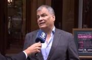 Rafael Correa en Montevideo /Habló del FA, Mujica, la derecha y su caso en Ecuador