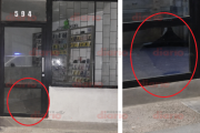 Susto para los dueños de un local de celulares: les destrozaron los vidrios