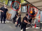 Insólito: se atrincheró en su trabajo para reclamar una deuda y se prendió fuego