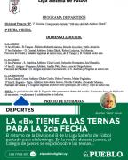 LA B TIENE A LAS TERNAS PARA LA 2da FECHA ‣ Eleazar José Silva