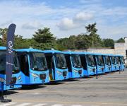 Bucaramanga recibe su primera flota de buses Volkswagen Euro 6 con Transpiedecuesta