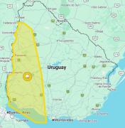 Lluvia, tormenta y viento fuerte: los departamentos bajo la alerta amarilla de Inumet