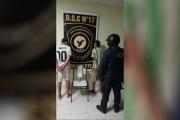 Intentaron robar una lámpara del alumbrado público y terminaron detenidos