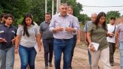 Nediani visitó el avance las obras de mejoramiento de infraestructura en el B° San Javier
