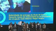 Mujica fue homenajeado en Brasil con el título Doctor Honoris causa