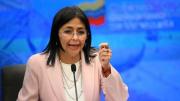 Delcy Rodríguez: Venezuela pide fin de las sanciones