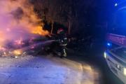 Bomberos sofocaron un incendio en un basural de Loreto durante la madrugada