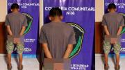 Lo sorprendieron infraganti y terminó aprehendido