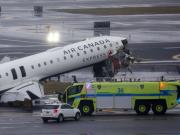 Los videos más impactantes de la tragedia del avión de Air Canada en el aeropuerto LaGuardia