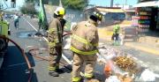 Bomberos de Maracaibo sofocó incendio y salvó camión compactador