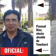 Oficial: Pascual Díaz es el nuevo alcalde de Yunchará