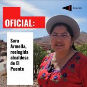 Oficial: Sara Armella es reelecta como alcaldesa de El Puente