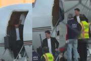 Messi aterrizó en Argentina para los amistosos en La Bombonera